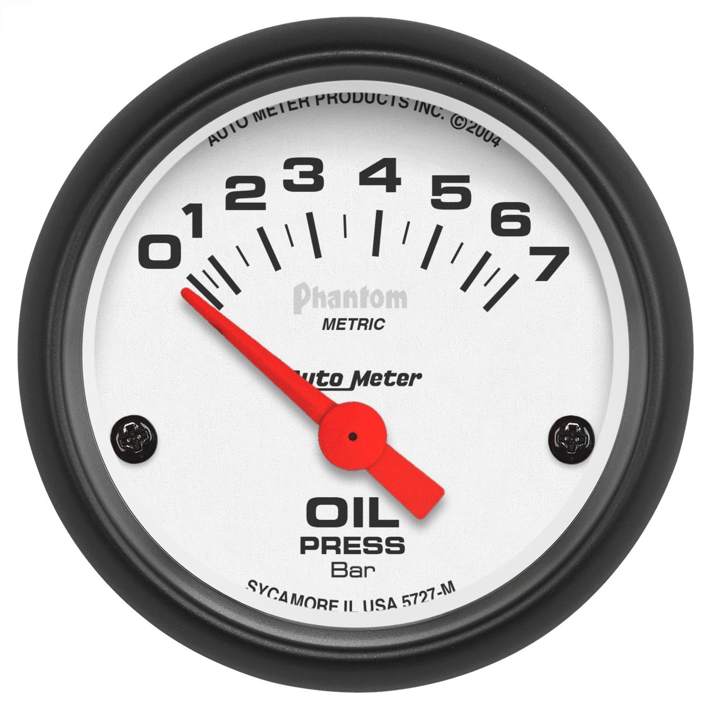 AutoMeter - 2-1/16" OIL PRESSURE, 0-7 BAR, AIR-CORE, PHANTOM (5727-M)