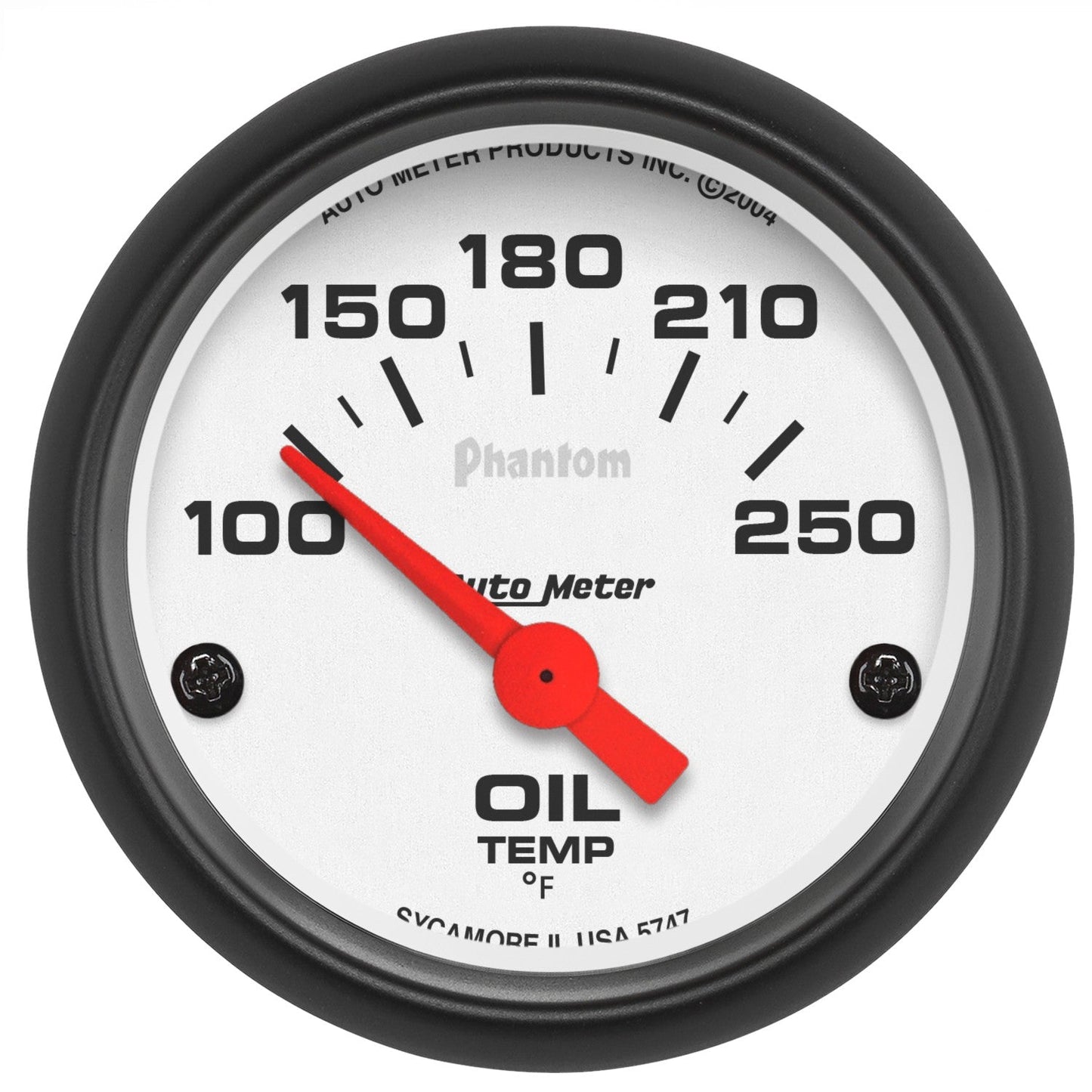 AutoMeter - 2-1/16" OIL TEMPERATURE, 100-250 °F, AIR-CORE, PHANTOM (5747)