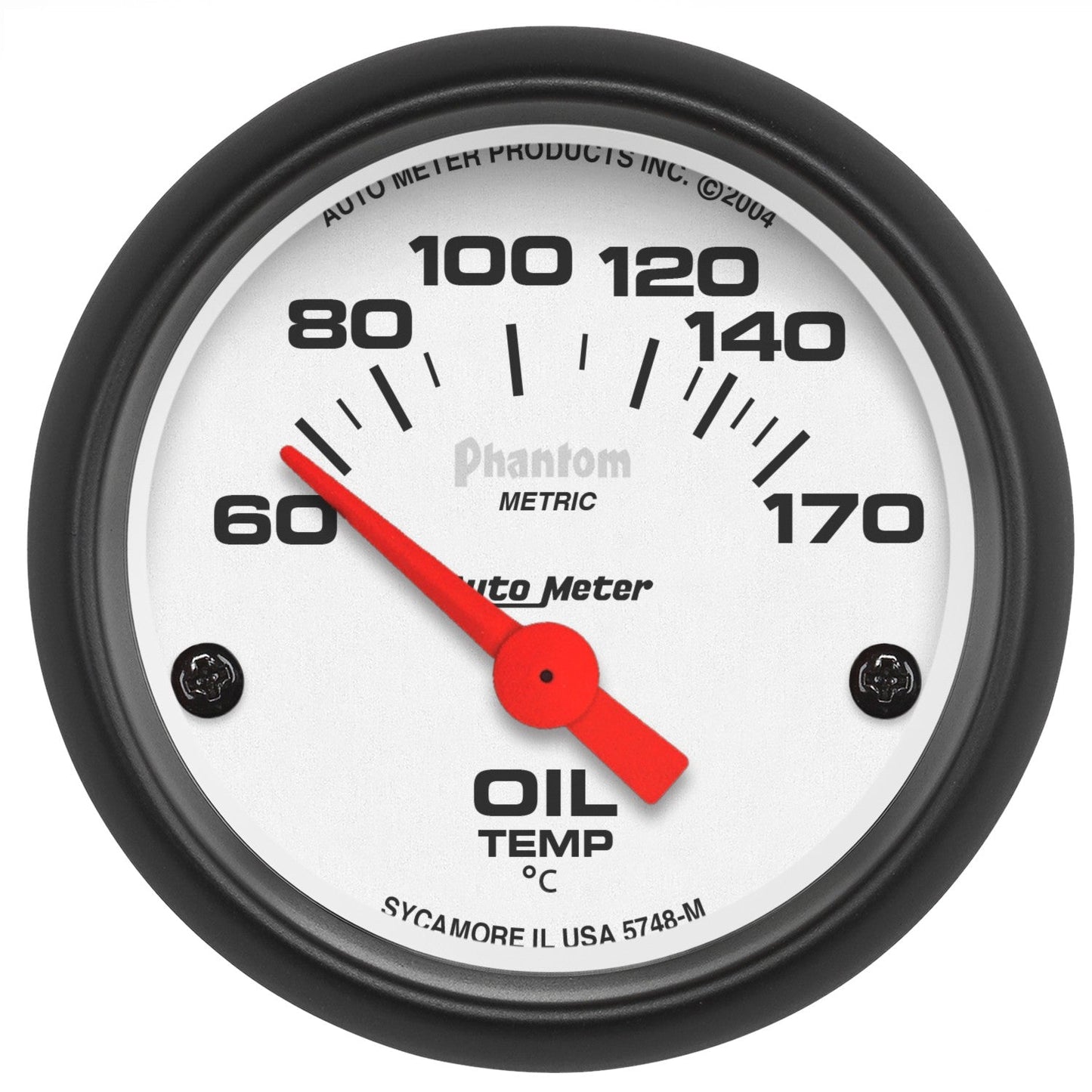 AutoMeter - 2-1/16" OIL TEMPERATURE, 60-170 °C, AIR-CORE, PHANTOM 5748-M)