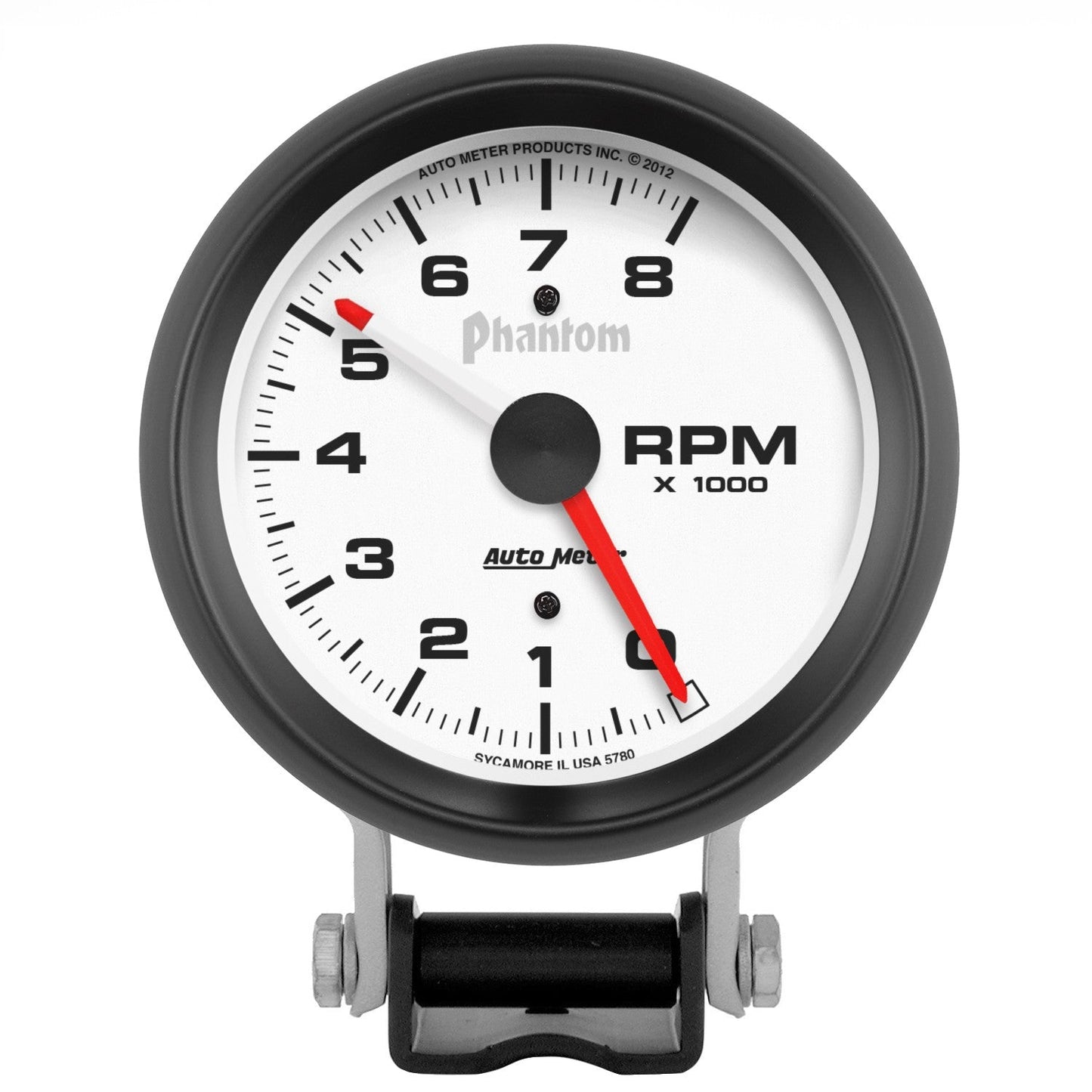 AutoMeter - 3-3/4" PEDESTAL TACHOMETER, 0-8,000 RPM, PHANTOM (5780)