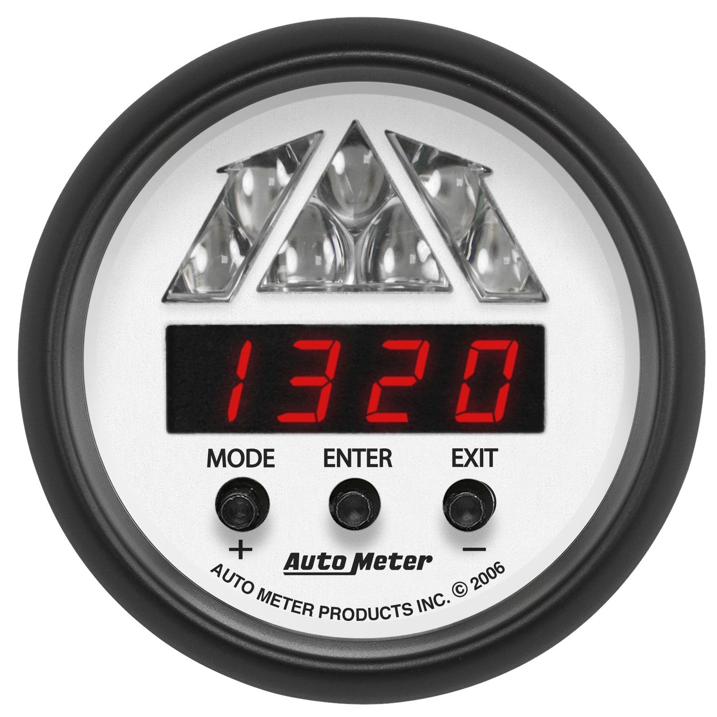 AutoMeter - 2-1/16" DPSS SHIFT-LIGHT, 0-16.000 RPM, NÍVEL 1, FANTASMA (5787)