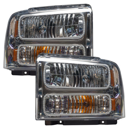 Oracle 05-07 Ford F-250/350 SMD HL - Chrome - ColorSHIFT w/ Simple Controller