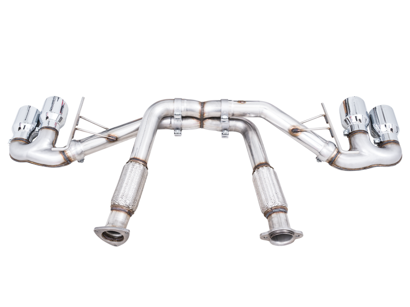 Escape AWE Tuning 2020 Chevrolet Corvette (C8) Track Edition - Quad Chrome Silver Tips