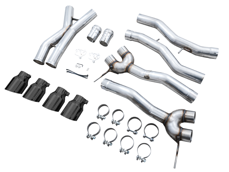 Escape Catback AWE Track Edition para BMW G8X M3/M4 - Ponteiras Diamond Black