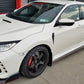 Rally Armor 17-22 Honda Civic Type R White UR Mud Flap w/Red Logo