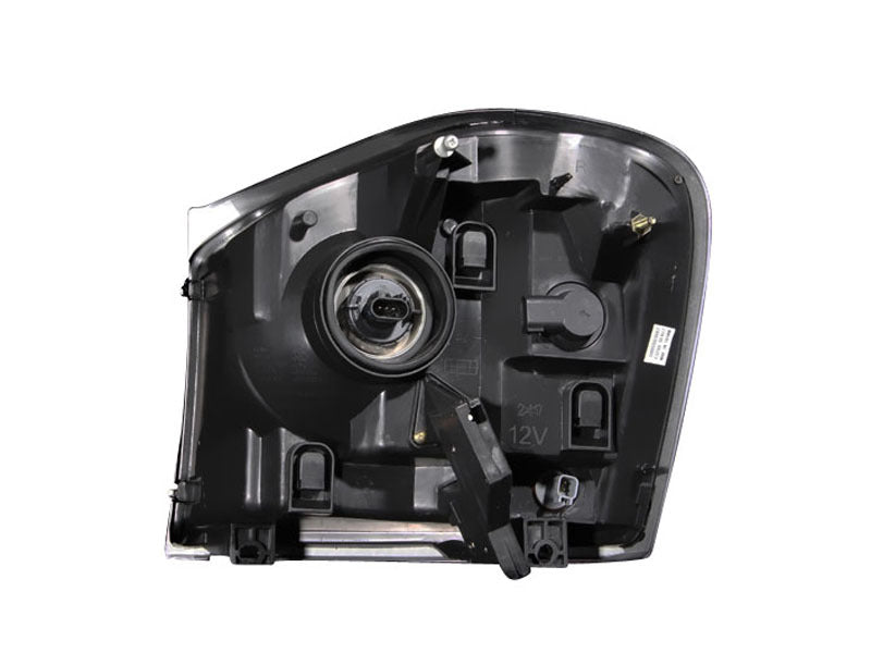 ANZO 2004-2006 Dodge Durango Cristal Faróis Preto