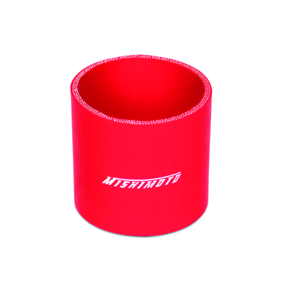 Acoplador recto rojo de 3,0 pulgadas Mishimoto