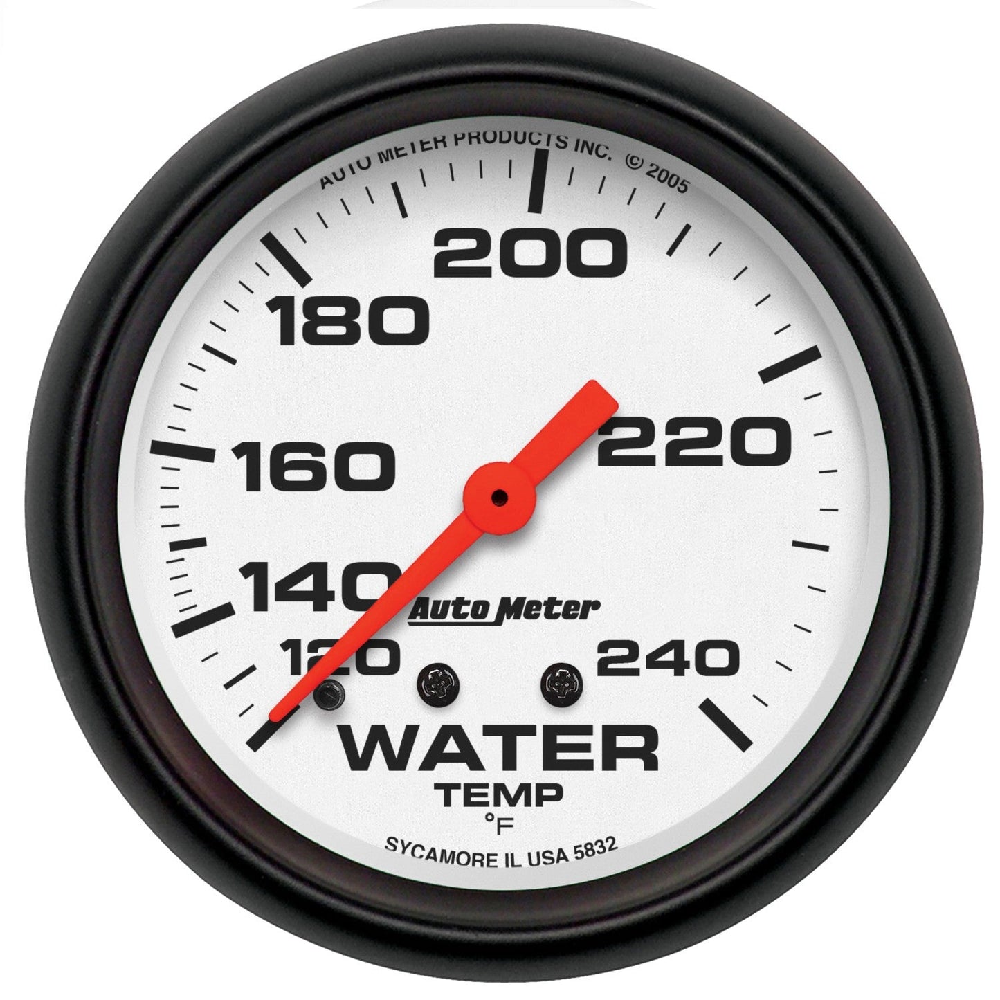 AutoMeter - 2-5/8" WATER TEMPERATURE, 120-240 °F, 6 FT., MECHANICAL, PHANTOM (5832)