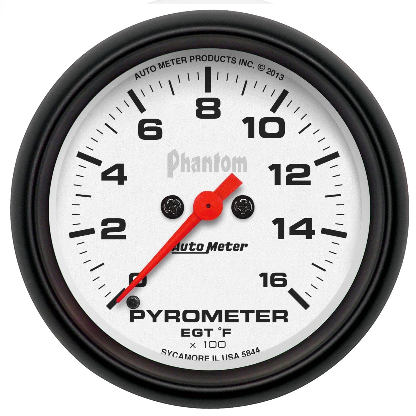 AutoMeter - PIRÓMETRO DE 2-5/8", 0-1600 °F, MOTOR PASO A PASO, FANTASMA (5844)
