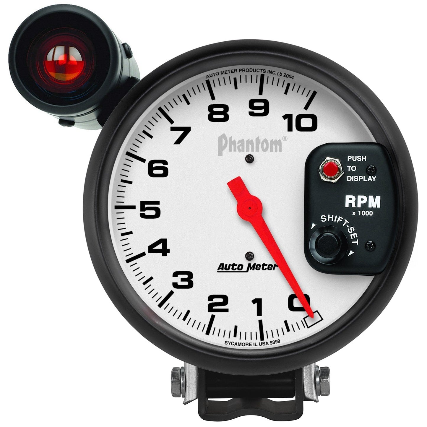 AutoMeter - TACÔMETRO DE PEDESTAL DE 5", 0-10.000 RPM, FANTASMA (5899)