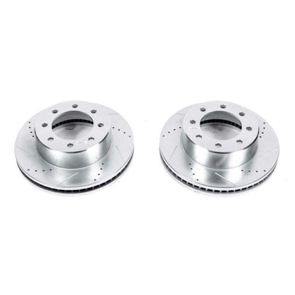 Power Stop 09-10 Dodge Ram 2500 Front Evolution Rotores perforados y ranurados - Par