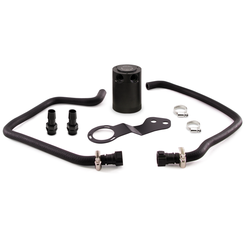 Mishimoto 2016+ Chevrolet Camaro SS Kit de latas de coleta de óleo confusas - preto