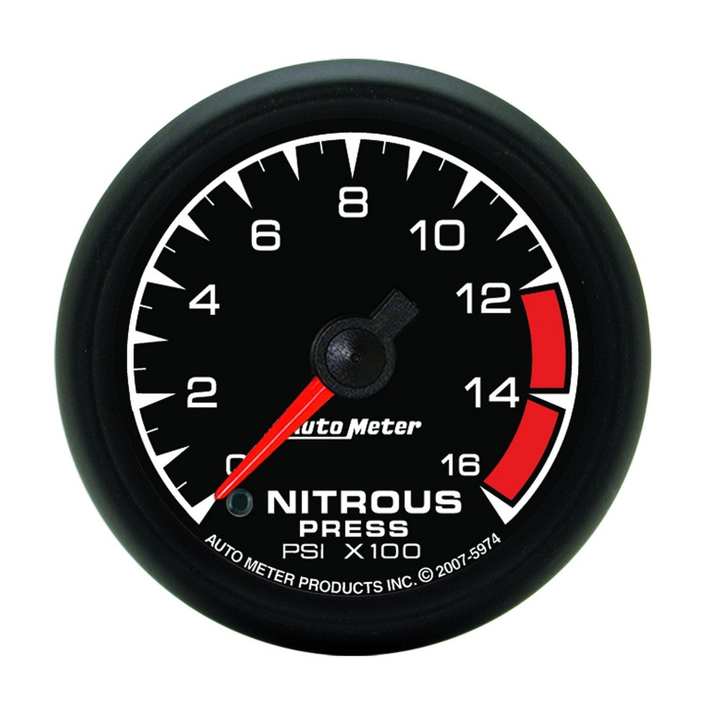 AutoMeter - 2-1/16" NITROUS PRESSURE, 0-1600 PSI, STEPPER MOTOR, ES (5974)