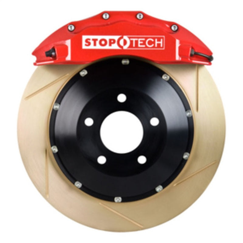 StopTech BBK 07-09 BMW 335i/335d Front 355x32 Zinc Slotted 2pc Rotors ST-60 Red Calipers
