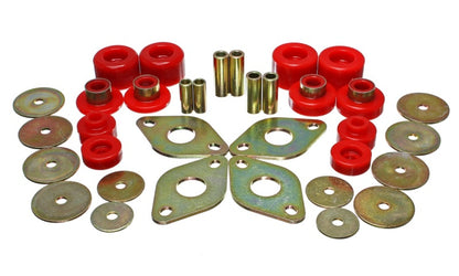 Energy Suspension 01-04 Toyota Pickup 2WD/4WD (Exc T-100/Tundra) Red Body Cab Mount Set Set
