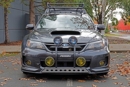 Perrin 08-14 Subaru WRX/STI Kit de gancho de remolque (delantero) - Negro plano