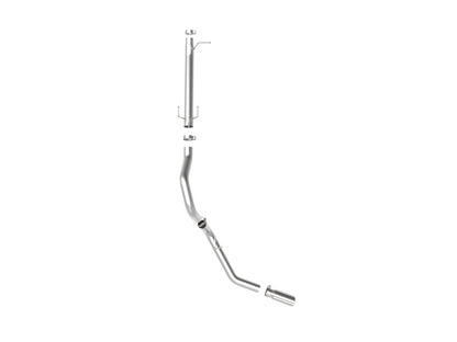 aFe Apollo GT Series 3-1/2in 409 SS Axle-Back Escape 17-20 Ford F-250/F-350 Ponta Polida Sem Silenciador