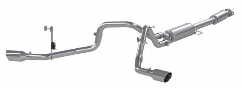 MBRP 2021+ Ford F150 2.7L/3.5L/5.0L 3 pol. Aço aluminizado Cat-Back 2.5 pol. Escape lateral duplo dividido