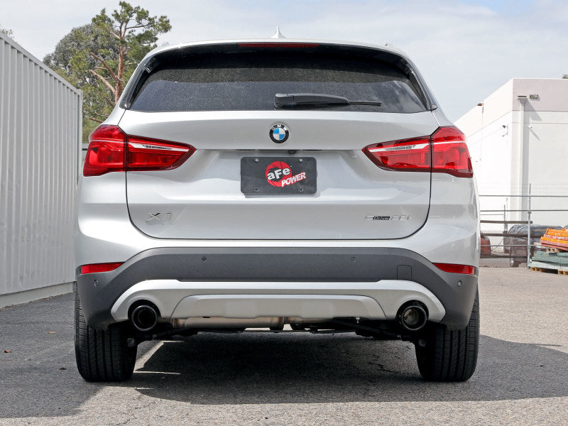 aFe MACHForce XP Escapes Axle-Back 15-21 BMW X1 2.0L (t) (SS con puntas negras)