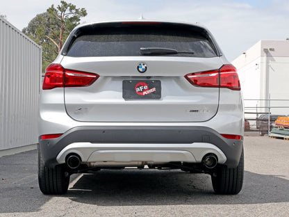 aFe MACHForce XP Escapes Axle-Back 15-21 BMW X1 2.0L (t) (SS con puntas negras)