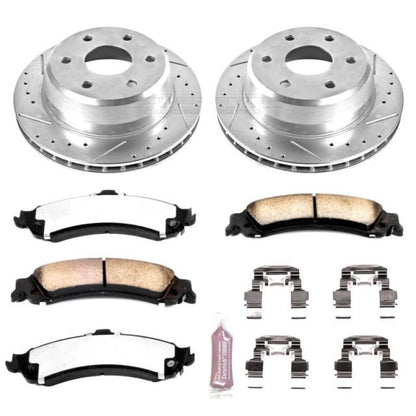 Power Stop 02-06 Cadillac Escalade Rear Z36 Truck &amp; Tow Brake Kit