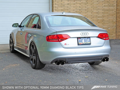 AWE Tuning Audi B8.5 S4 3.0T Touring Edition Sistema de escapamento - Diamond Black Tips (102mm)