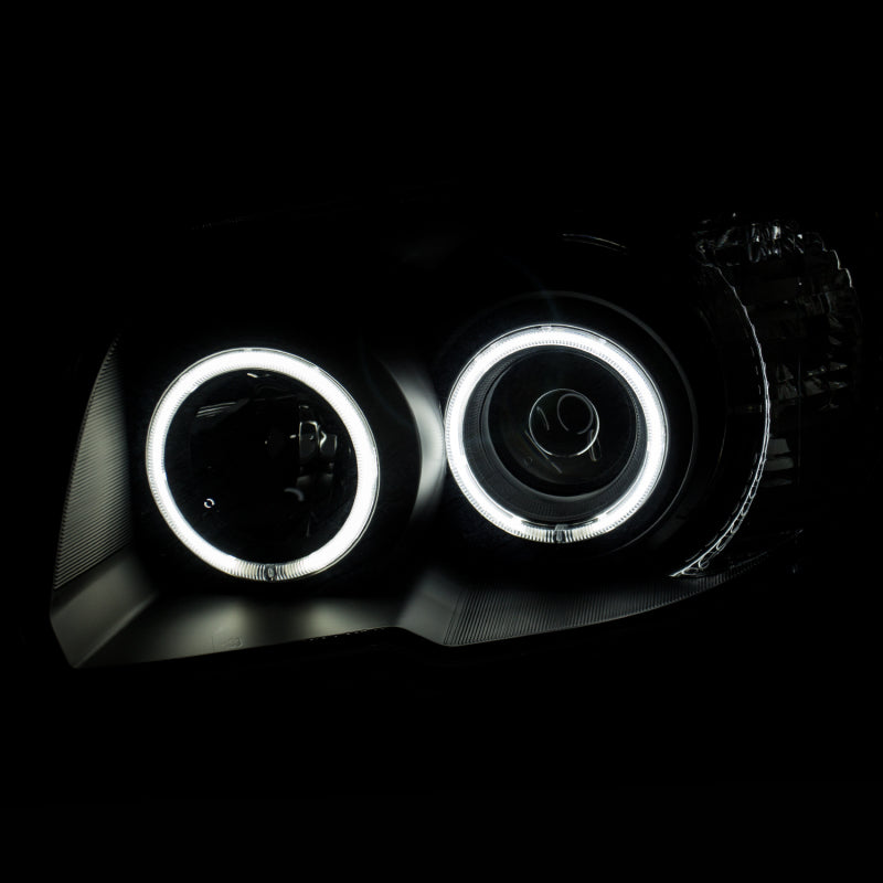 ANZO 2006-2009 Toyota 4Runner Proyector Faros delanteros con Halo Negro