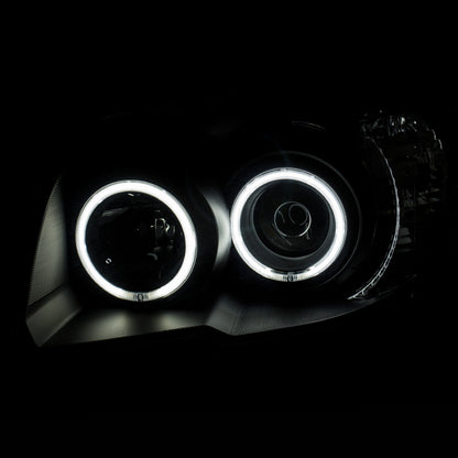 ANZO 2006-2009 Toyota 4Runner Projetor Faróis com Halo Preto