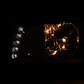 ANZO 2001-2005 Chrysler Pt Cruiser Crystal Headlight Chrome Amber (OE)