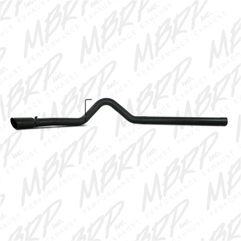 MBRP 10-12 Dodge 2500/3500 Cummins 6.7L Filtro trasero Sistema de escape con revestimiento negro de un solo lado