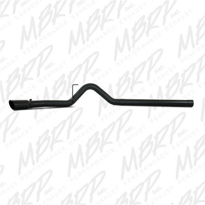 MBRP 10-12 Dodge 2500/3500 Cummins 6.7L Filtro trasero Sistema de escape con revestimiento negro de un solo lado