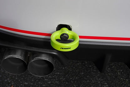 Perrin 15-19 Subaru WRX/STI Kit de Gancho de Remolque (Trasero) - Amarillo Neón