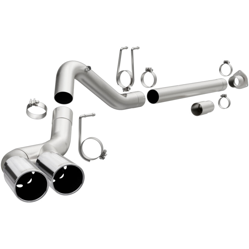 MagnaFlow 08-17 Ford F-250/F-350/F-450 4.6L/6.7 DPF-Back SS 4 pol Saída traseira lateral dupla para passageiro único