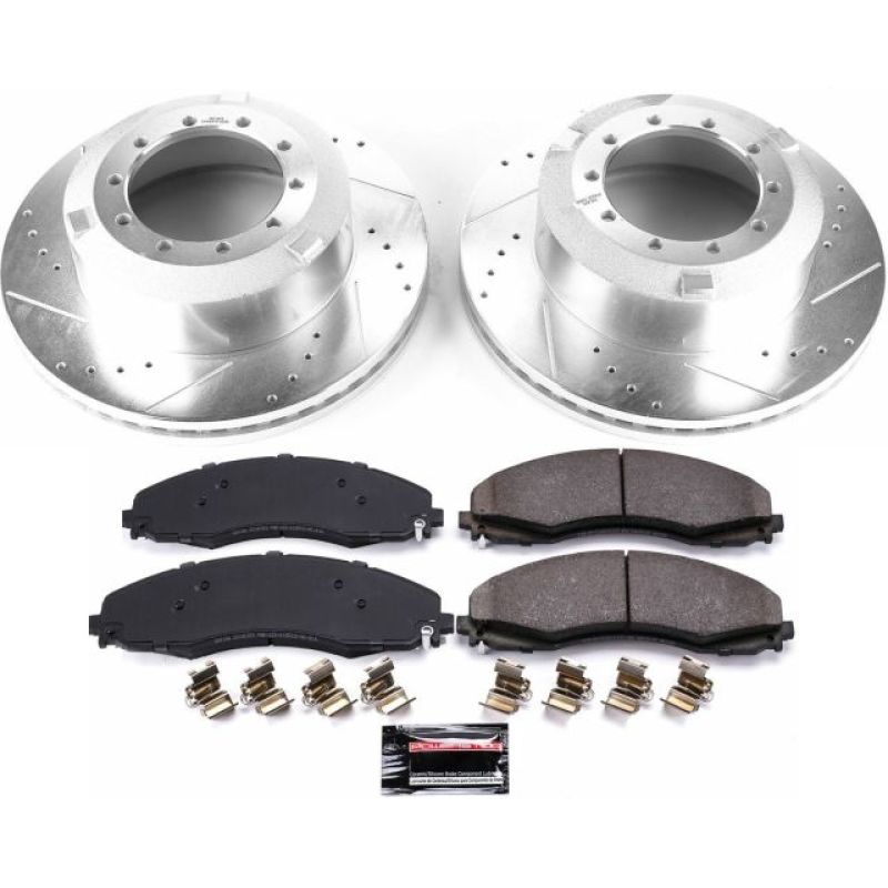 Power Stop 17-19 Ford F-450 Super Duty trasero Z36 Kit de freno de camión y remolque