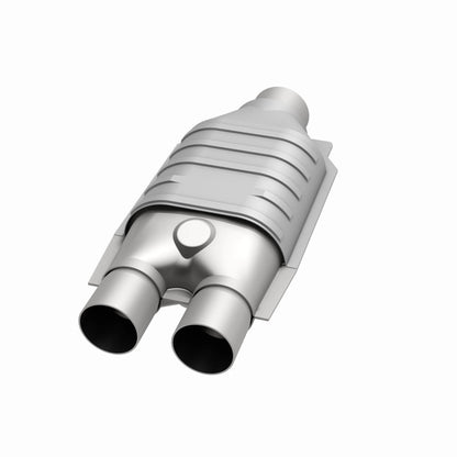 MagnaFlow Universal Catalytic Converter 2inch Inlet/2.5inch Outlet Dual/Single Oval Shape