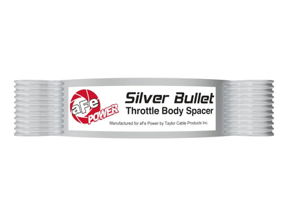 aFe 2020 Vette C8 Silver Bullet El espaciador del cuerpo del acelerador de aluminio funciona solo con admisión de fábrica - Plateado