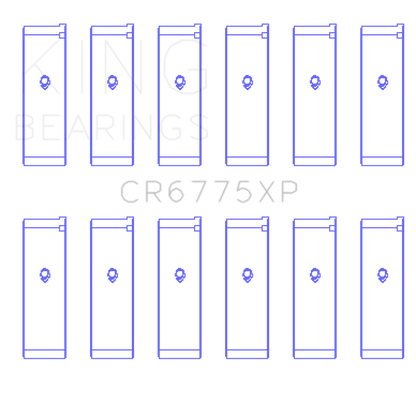 King Engine Bearings Nissan VQ35DE Performance Rod Bearing Set - Size STD