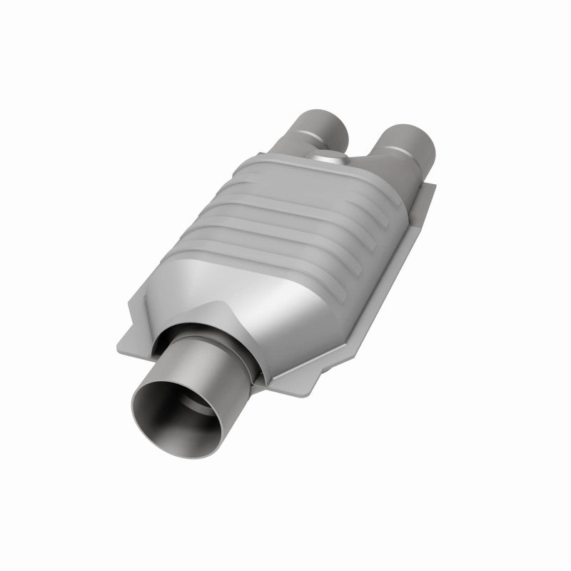 MagnaFlow Universal Catalytic Converter 2inch Inlet/2.5inch Outlet Dual/Single Oval Shape