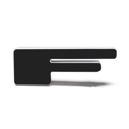 ORACLE Lighting Universal Illuminated LED Letter Badges - Matte Blk Surface Finish - F