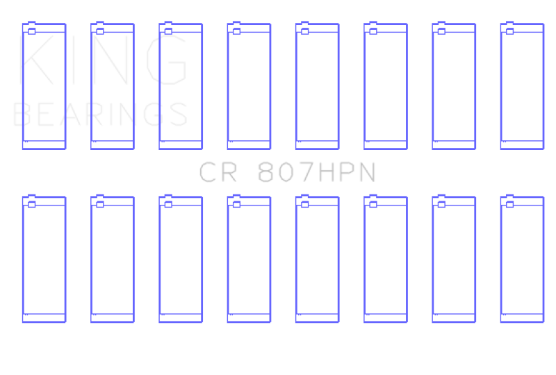 King Engine Bearings Chevy LS1 / LS6 / LS3 (Size 001) Performance Rod Bearing Set