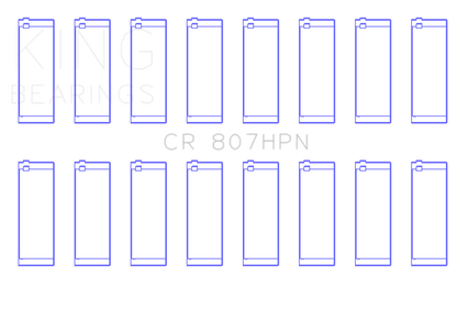 King Engine Bearings Chevy LS1 / LS6 / LS3 (Size 001) Performance Rod Bearing Set