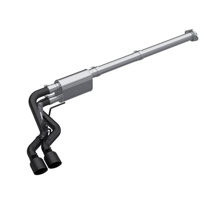 MBRP 2021 Ford F-150 2.7L EcoBoost / 3.5L EcoBoost / 5.0L 3in Cat Back Salida lateral única Negro