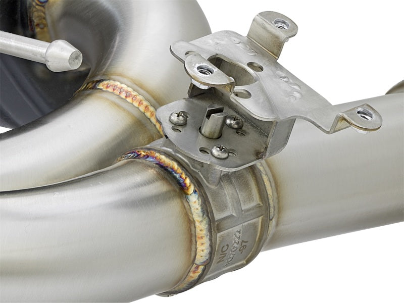 Escapes aFe MACHForce XP Cat-Back SS 16-17 BMW 340i/iX 440i/iX (F3X) L6-3.0L (B58) com ponteiras pretas