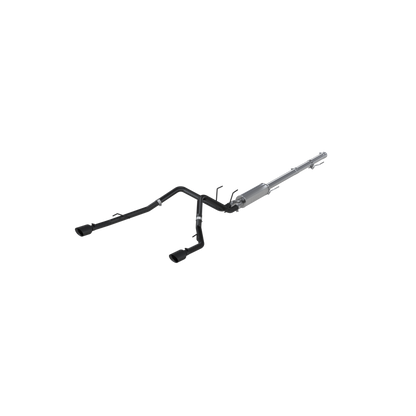 MBRP 09-14 Dodge Ram 1500 5.7L Cat-Back Dual Split Trasero (a través del parachoques) AL - Negro
