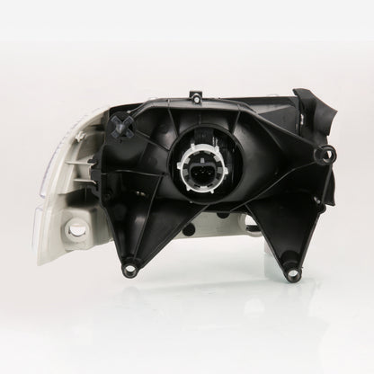 Conjunto de farol de cristal ANZO 1997-2004 Dodge Dakota âmbar cromado