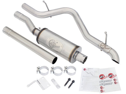 aFe MACHForce XP 2.5in SS-409 Cat-Back Exhaust 07-16 Jeep Wrangler (JK) V6-3.6L/3.8L (2-4 Portas)