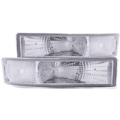 ANZO 1995-2005 Chevrolet Astro Van Euro Luzes de estacionamento cromadas
