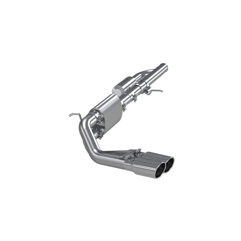 MBRP 09+ Chevrolet Silverado 1500 3in Cat Back Pre-Eje doble salida con punta de 4in - AL