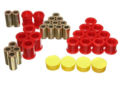 Energy Suspension 95-98 Nissan 240SX (S14) Conjunto de buchas do braço de controle traseiro vermelho (deve reutilizar as saídas existentes