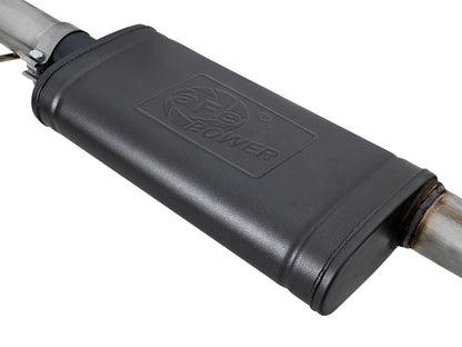 Escape aFe Large Bore HD 3in 304 SS Cat-Back com pontas pretas 14-19 Jeep Grand Cherokee (WK2) V6-3.6L